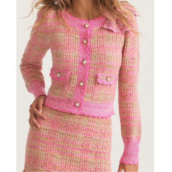 🆕LoveShackFancy Tweed Chantria Crop Cardigan & Balsam Mini Skirt Set DEAD-STOCK - Picture 9 of 13